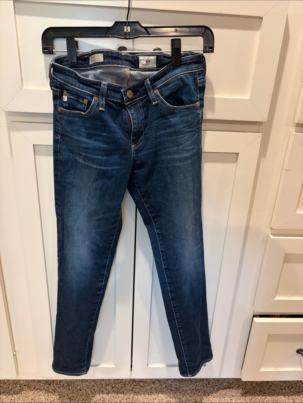 Ag Adriano Goldschmied Dark Blue Skinny Jeans